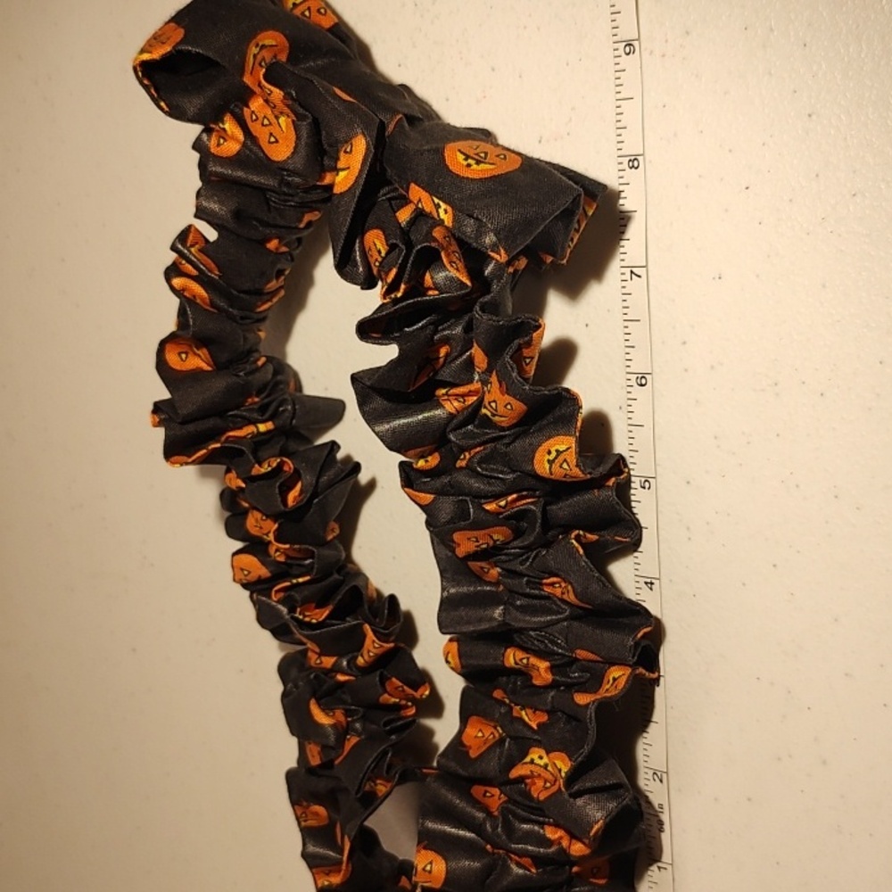 Longaberger Medium Garter In Jack-o'-lantern Fabric Black And Orange